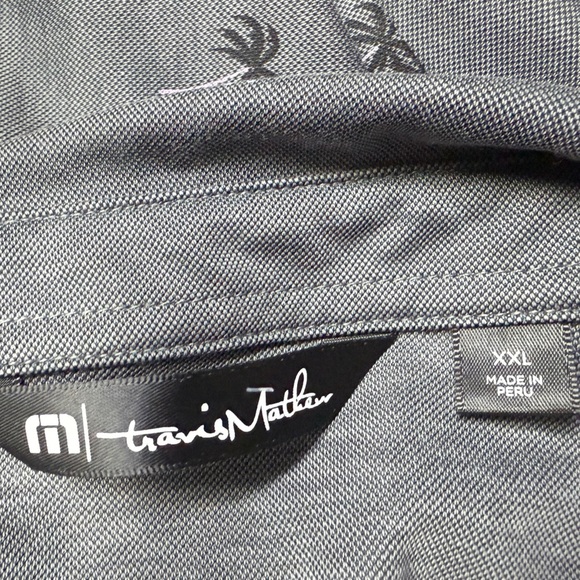Travis Mathew Ensenada Polo Heather Dark Gray Golf Polo -1MY119 -Men’s Size: XXL - Picture 10 of 12